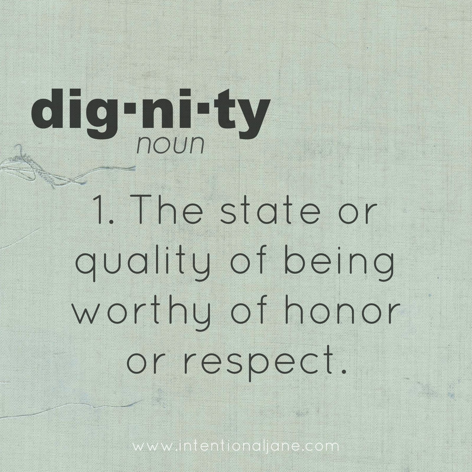 8 Points to Dignity