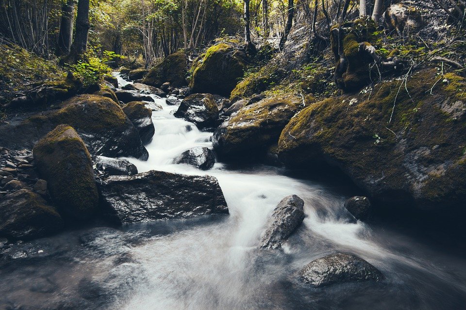 Flowing river